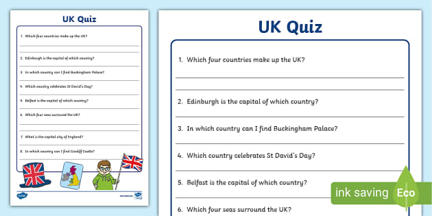 The United Kingdom Quiz Activity,UK quiz (Lehrer gemacht)