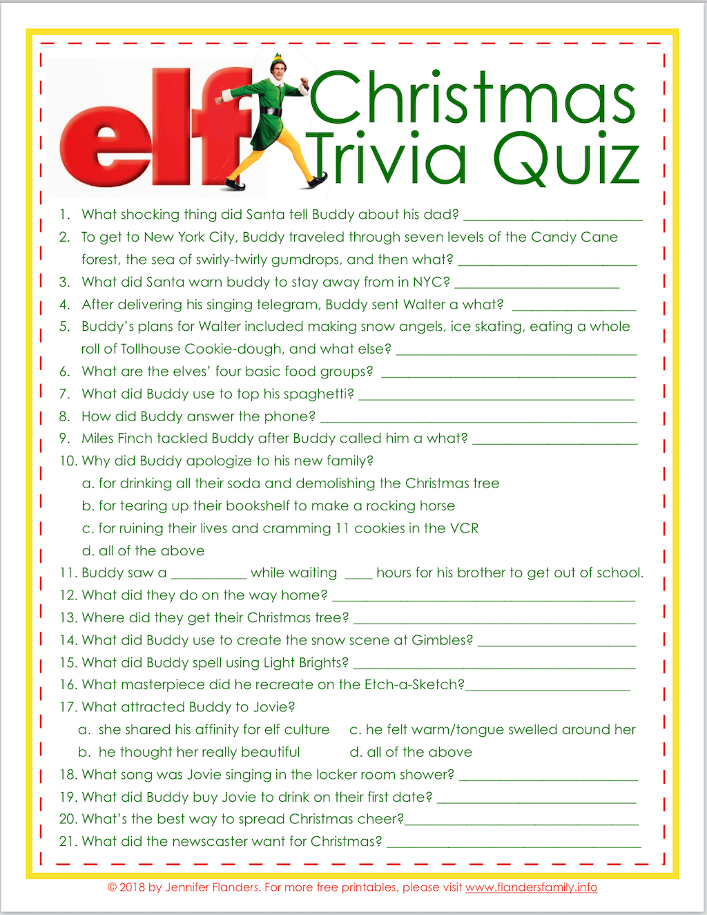quiz questions xmas