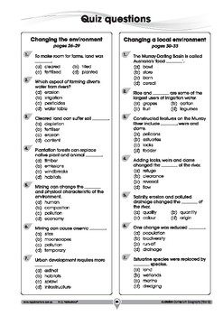 Australian Curriculum Geography Quizzes - Year 5 by RIC Publications