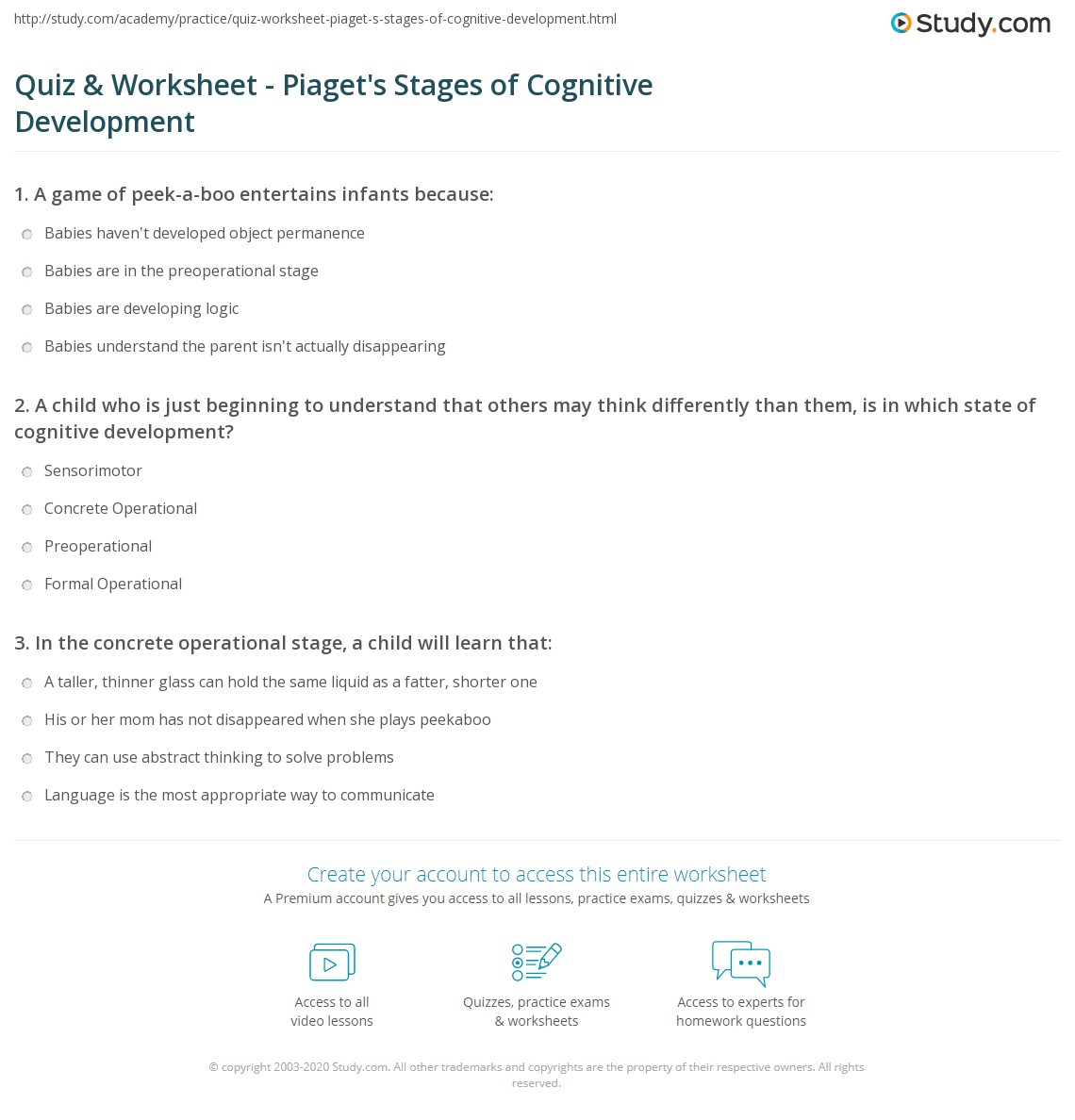 Piaget Stages Of Development Quiz Deals | www.paulaltmann.de