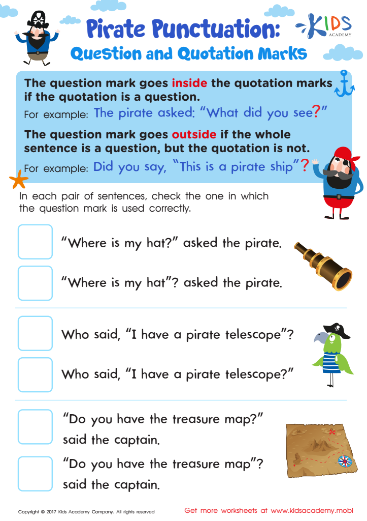 3rd Grade Punctuation Worksheets: Free Printable English ...