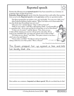Rewriting a dialogue (removing quotes) | 4th grade, 5th grade ...