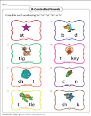 R-Controlled Vowel Worksheets