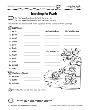 R-Controlled Vowels Worksheets, Word Lists, Practice Activities ...