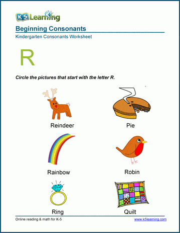 Phonics r Sound Worksheet - Linguistic Phonics Resources