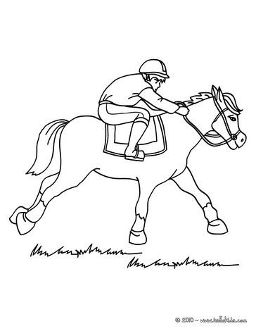 race horse coloring pages printable free
