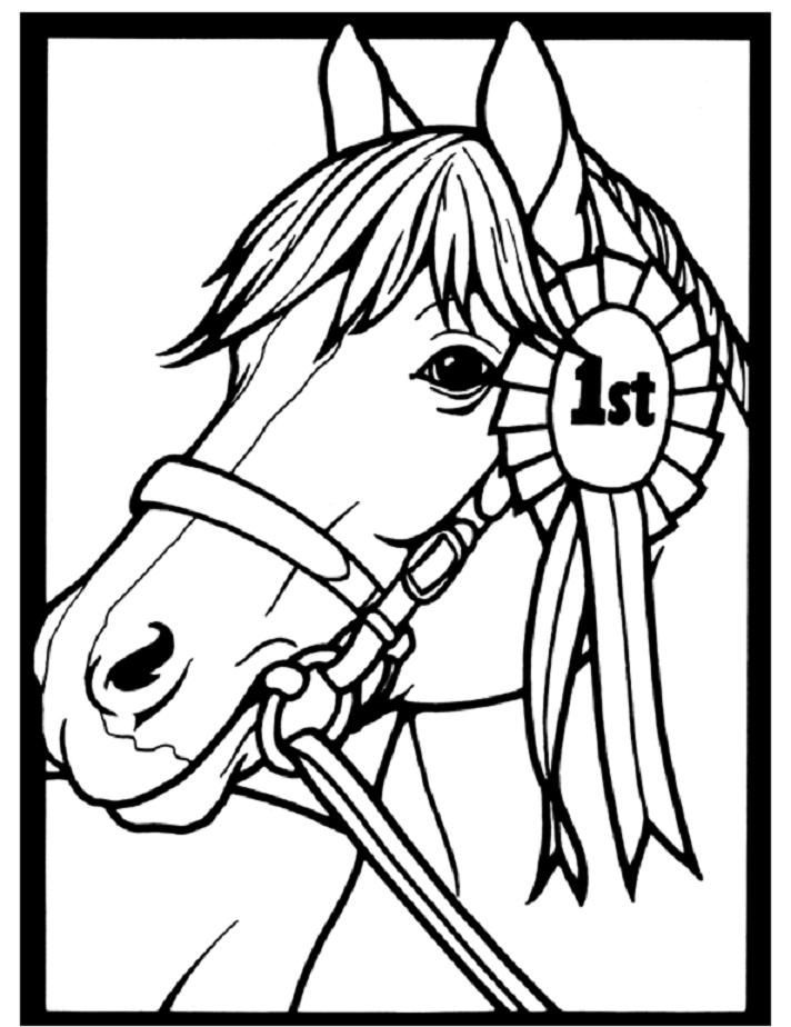 race horse coloring pages printable free