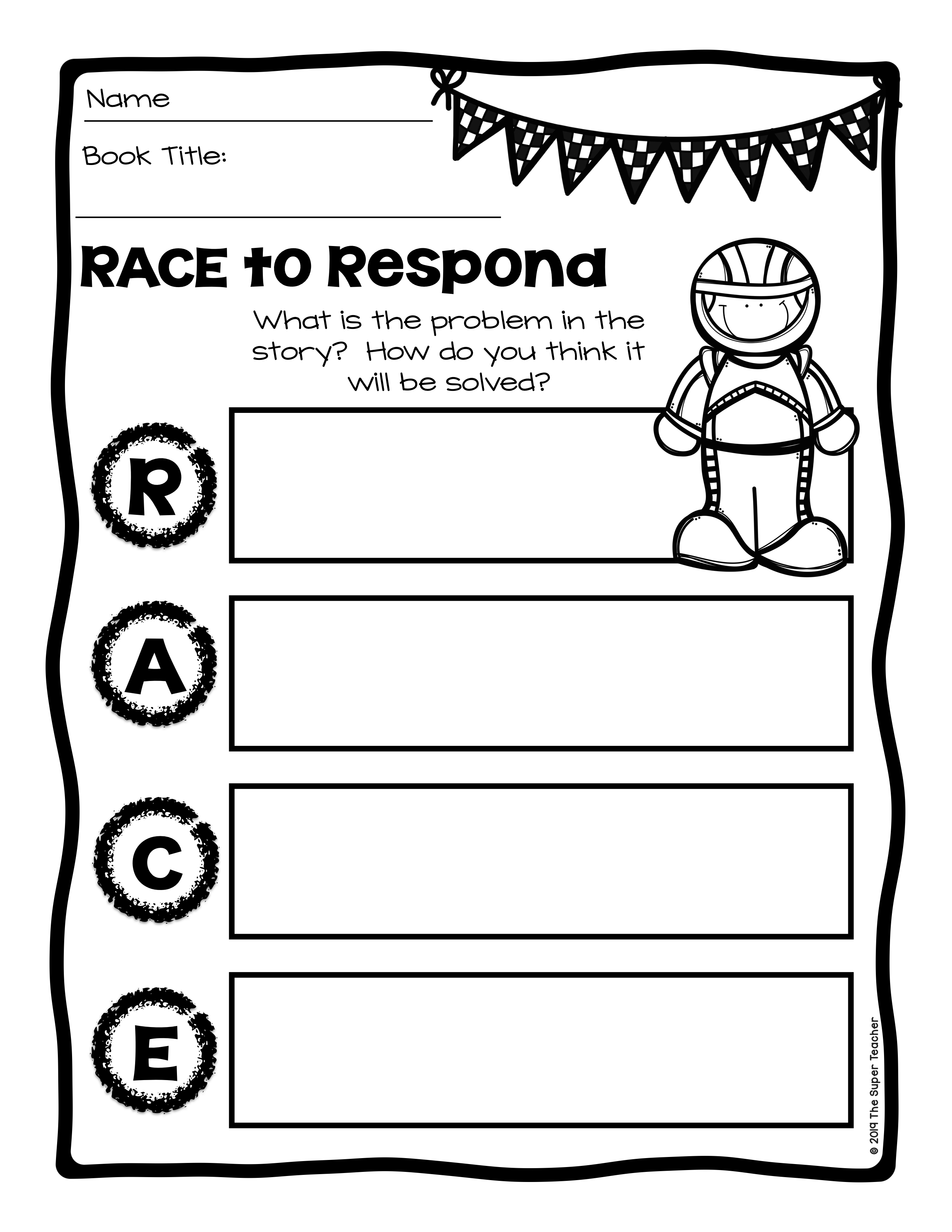 race writing strategy worksheet