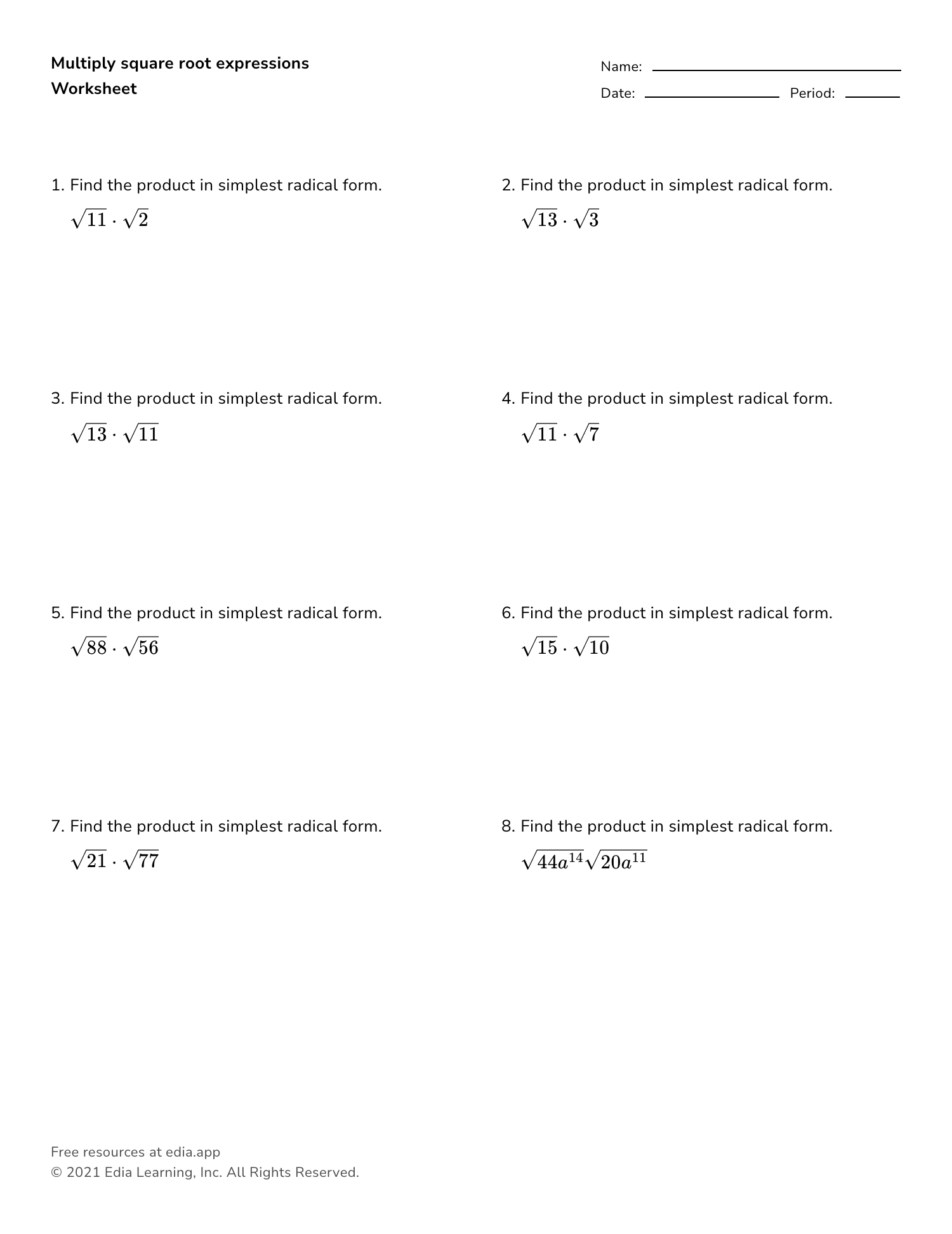Edia | Free math homework in minutes