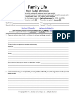 Family Life: Merit Badge Workbook | PDF | Boy Scouts Of America ...