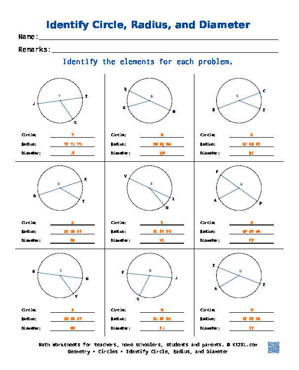 Free Circles worksheets for homeschoolers, students, parents and ...