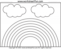 Rainbow / FREE Printable Worksheets - Worksheetfun