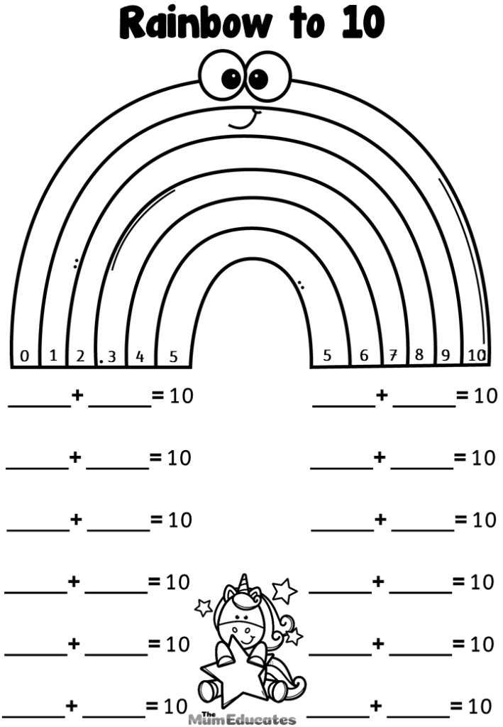 Free Number bonds of 10 worksheets | Teacher Resource - The Mum ...