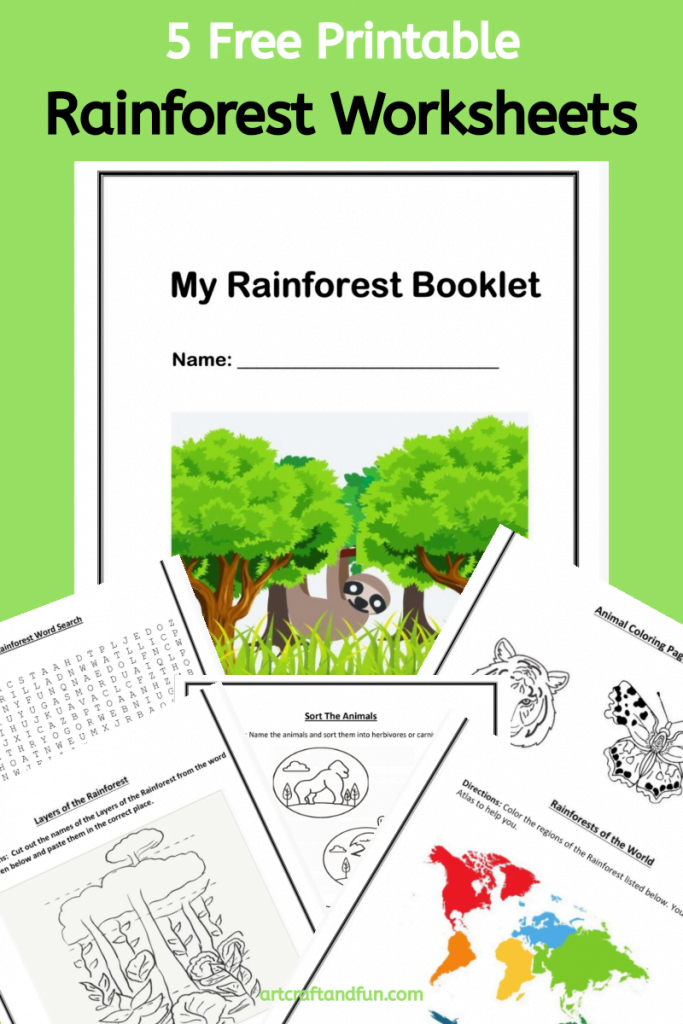 Free Printable Rainforest Worksheets -