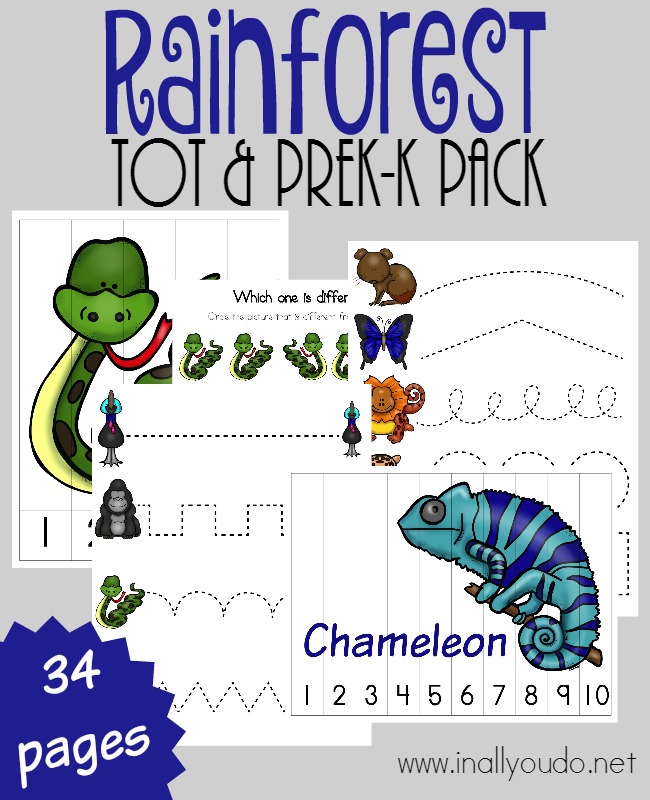FREE Rainforest Printables &  Resources | Free Homeschool Deals ©