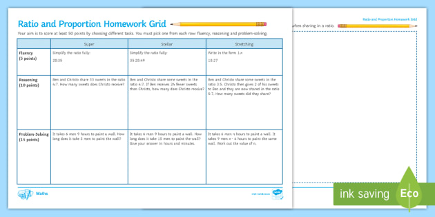ratio and proportion problems worksheet