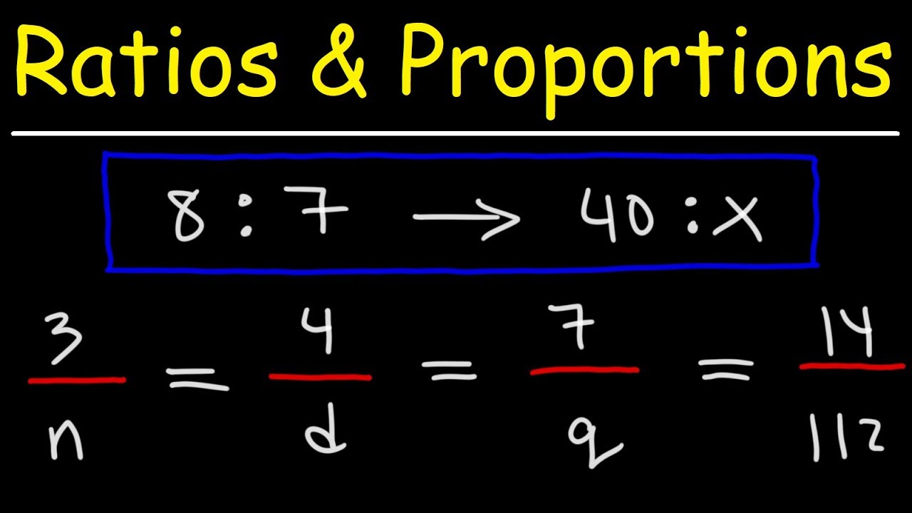 ratio and proportion problems worksheet