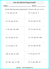 ratio and proportion worksheet pdf