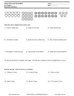 ratio and unit rates worksheet