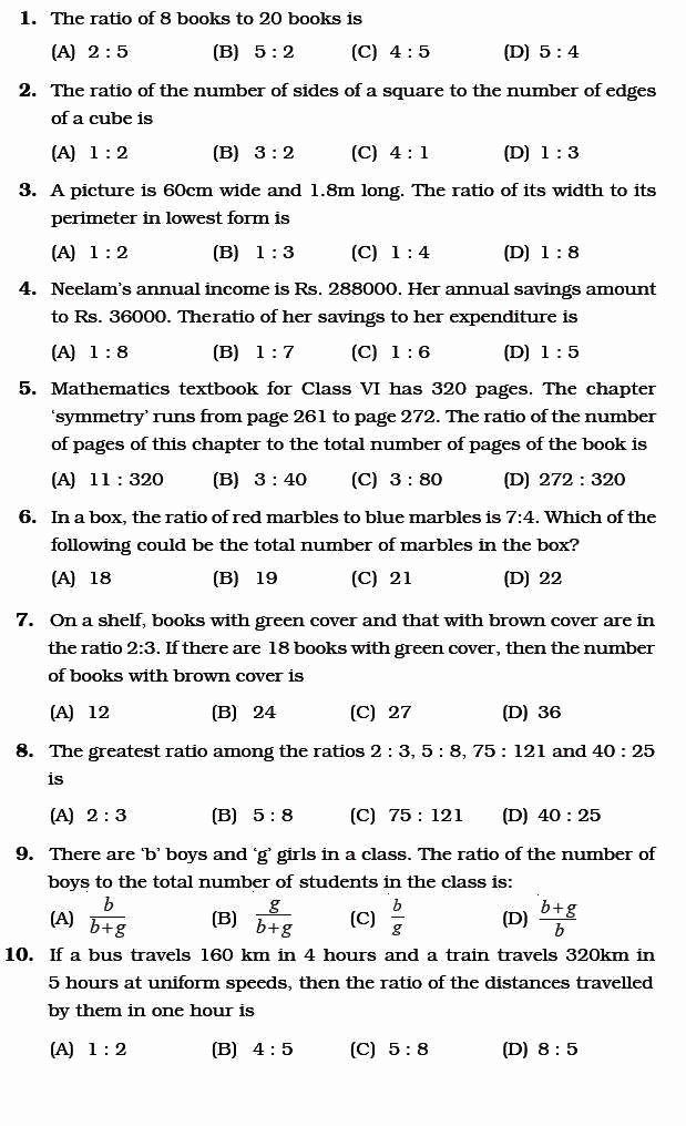 ratio proportions worksheet