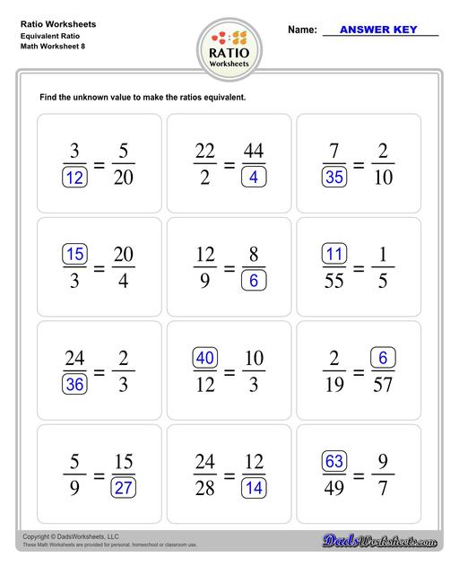 Ratio Worksheets