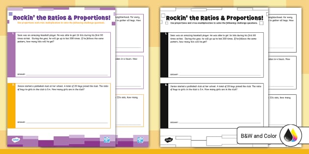 ratio word problems 6th grade worksheet