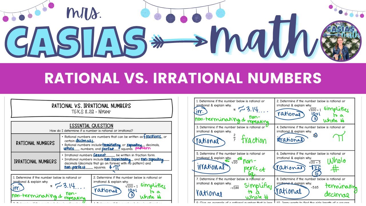 rational and irrational numbers worksheet 8th grade