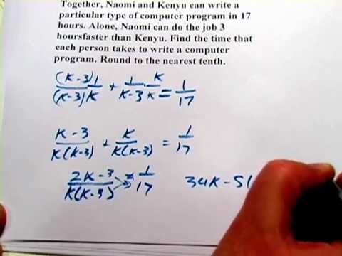 Applications of Rational Expressions and Word Problems - Expii ...