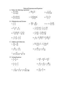 rational expressions worksheet with answers