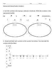 rational or irrational worksheet
