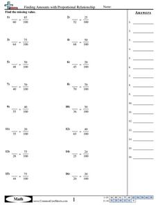 ratios and proportional relationships 6th grade worksheet