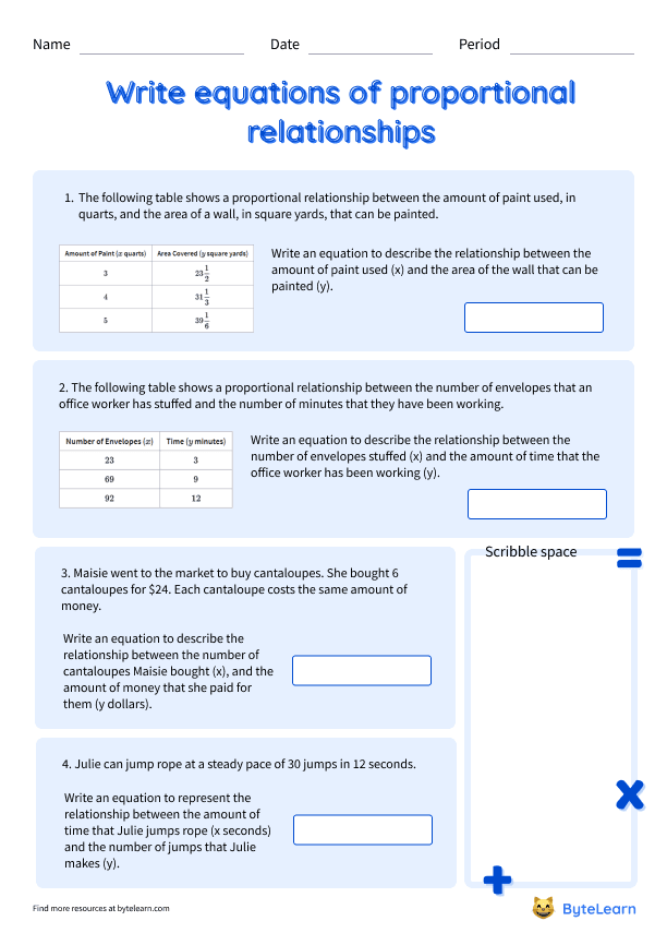 ratios and proportional relationships worksheet 7th grade