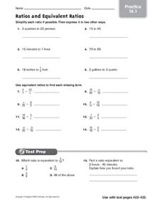 ratios worksheet 7th grade