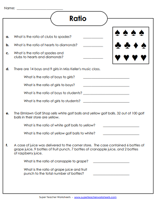 ratios worksheet 7th grade