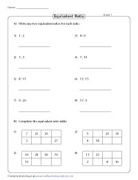 ratios worksheet withanswers