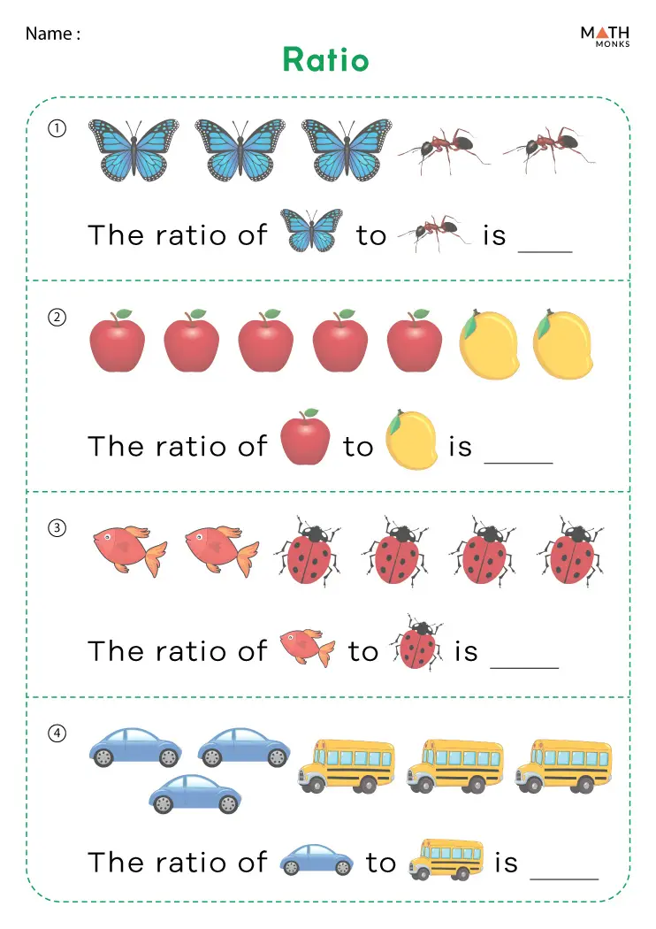 Ratio Worksheets - Math Monks