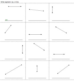 Free Lines and Line Segments Worksheets | edHelper.com