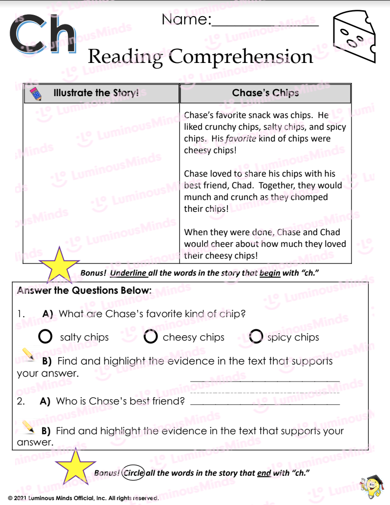 Reading Comprehension with Ch