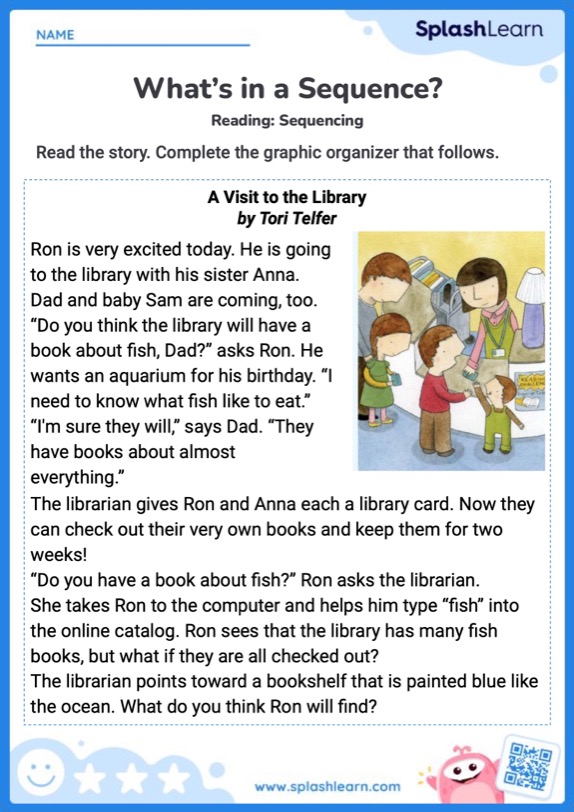 Whats in a Sequence? - ELA Worksheets - SplashLearn