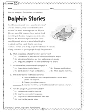 Summarizing Worksheets &  Reading Passages | Scholastic