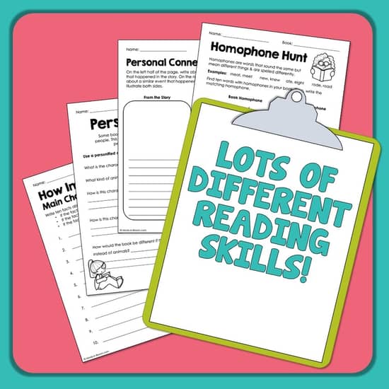 Literature Response Printables for Primary Set 2: 18 No-Prep Pages ...