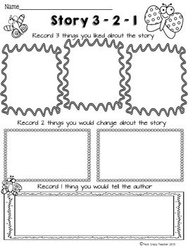 FREE Reading Response Sheets for Higher Order Thinking Skills | TPT