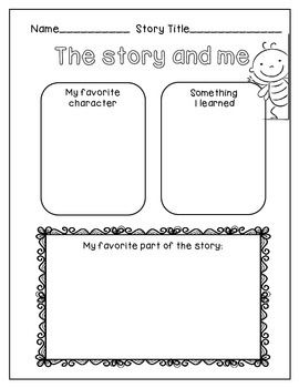 Freebie} Story Elements &  Reading Response Page