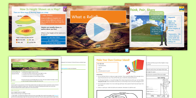 Learn How To Read a Topographic Map Worksheet Pack | Twinkl