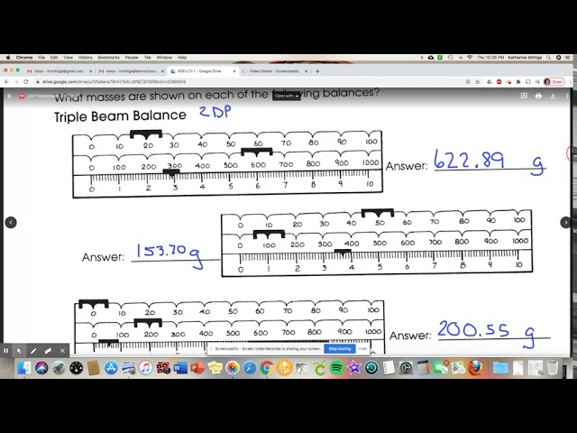 Triple and Four (Quad) Beam Balances Walkthrough