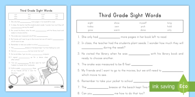 3rd-Grade Sight Word List | ELA Resources | Twinkl USA