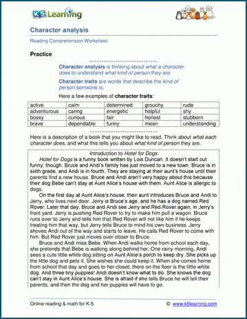 Elements of a story worksheet | Worsheets library