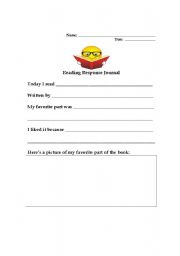 reading and responding worksheet