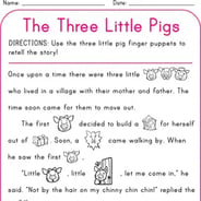 reading and writing worksheet for 1st grade