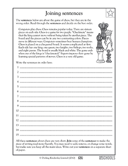 reading and writing worksheet for 4th grade